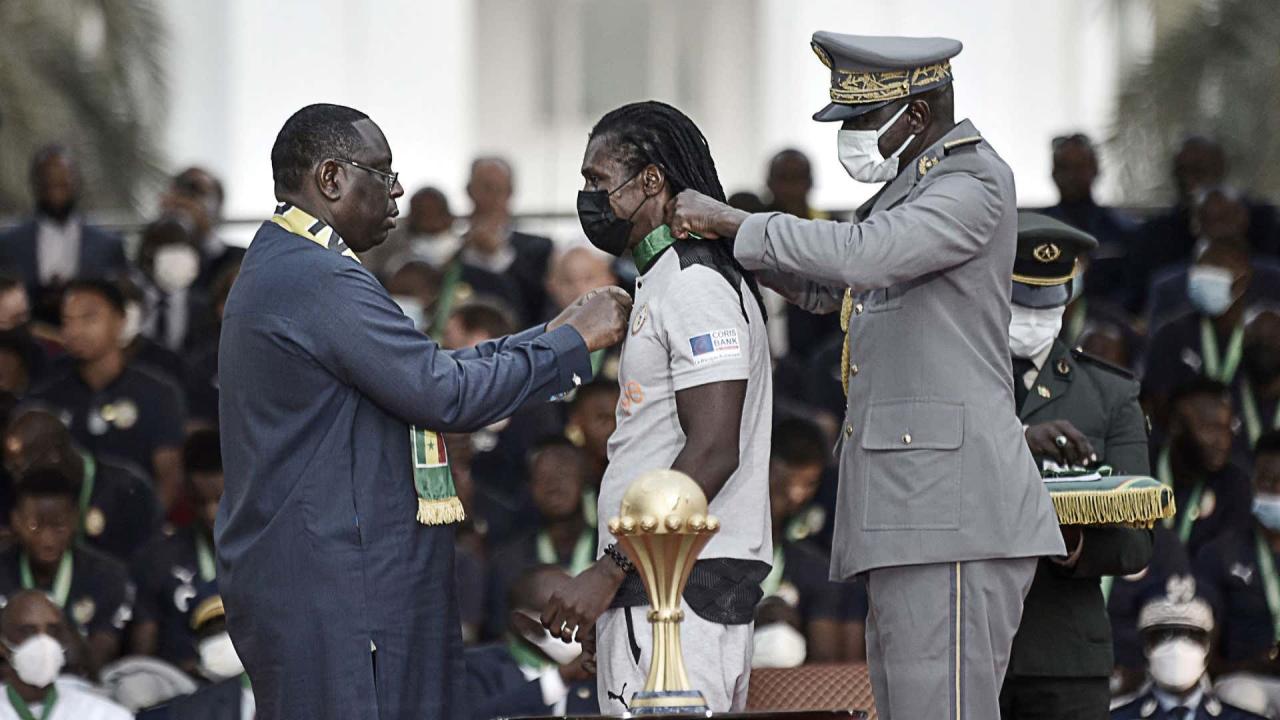 Senegal President rewards players and coaches with lands, $87,000 and titles after winning AFCON 2021