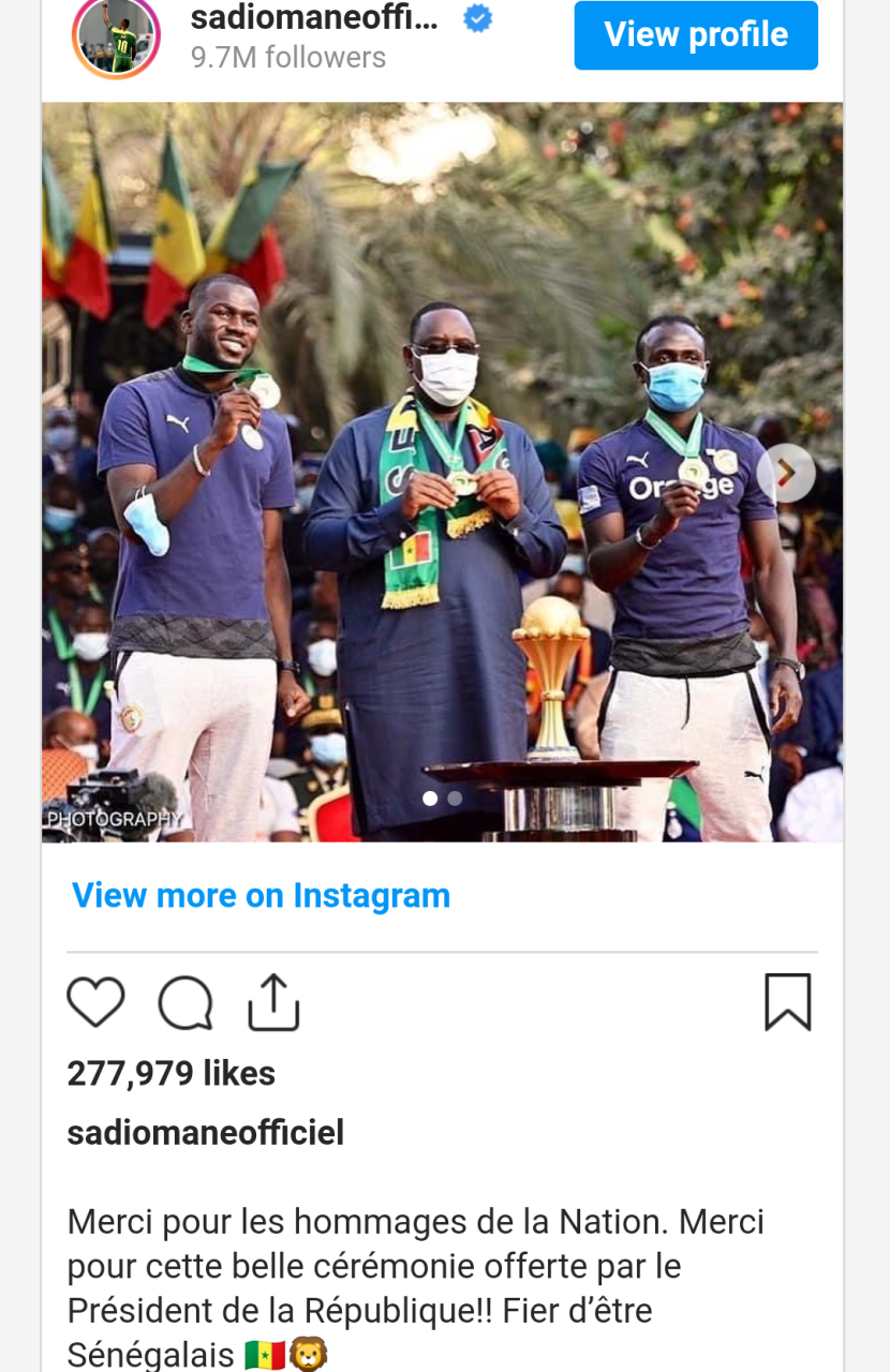 Senegal President rewards players and coaches with lands, ,000 and titles after winning AFCON 2021
