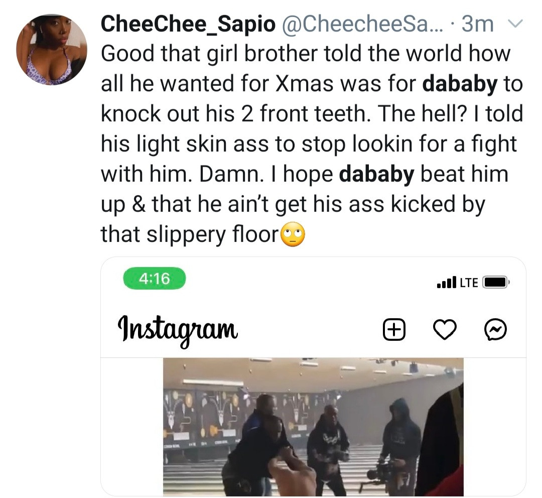 DaBaby and his crew beat up his baby mama, DaniLeigh