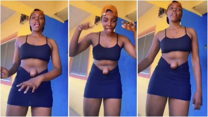 Lady gives the middle finger as she flashes