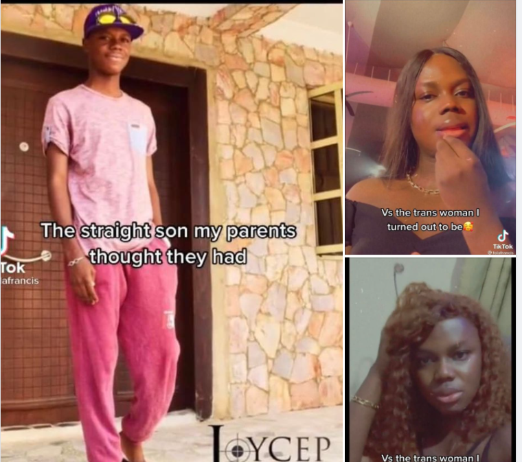 My parents thought they had a straight son - Nigerian man says as he shares slideshow of his transition into a trans woman (video)