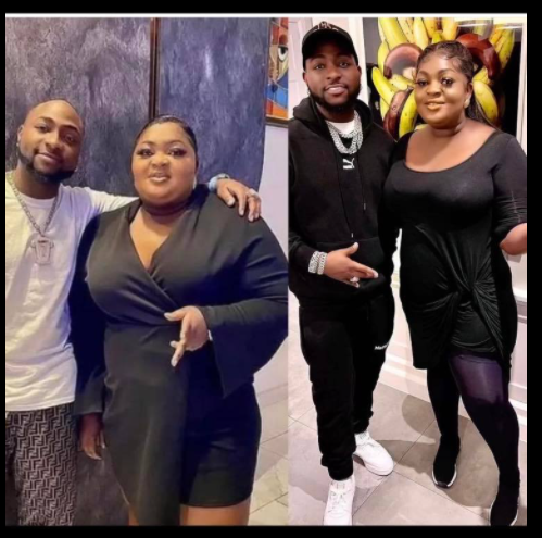 Eniola Badmus shares her before and after collage in her weight loss journey with photos she took with Davido