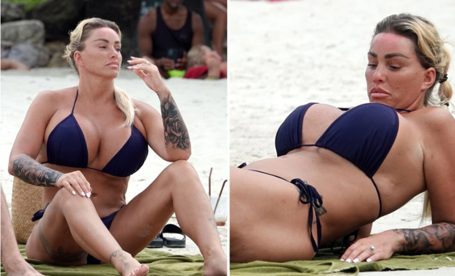 Katie Price shows off huge new boobs after having 14th boob surgery