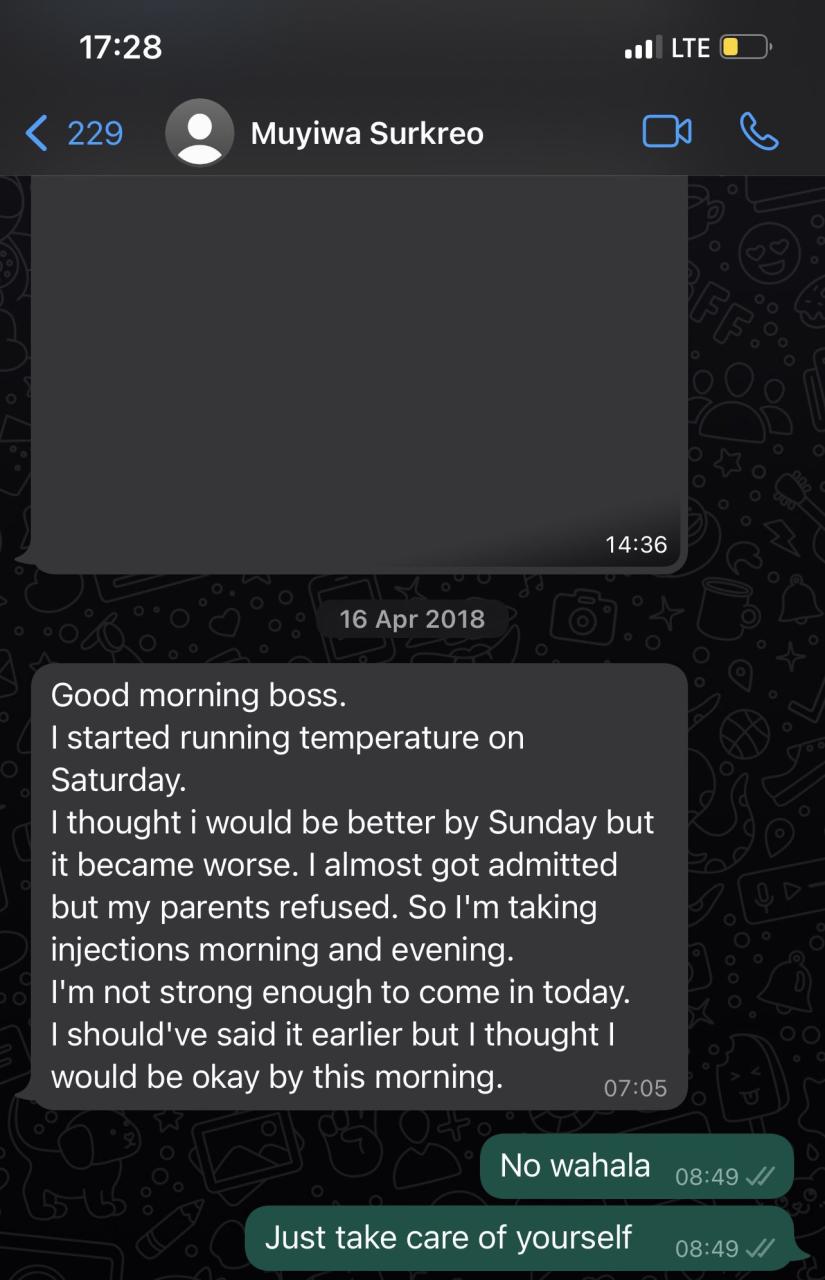 Boss responds with receipts after his former employees took to Twitter to call him out