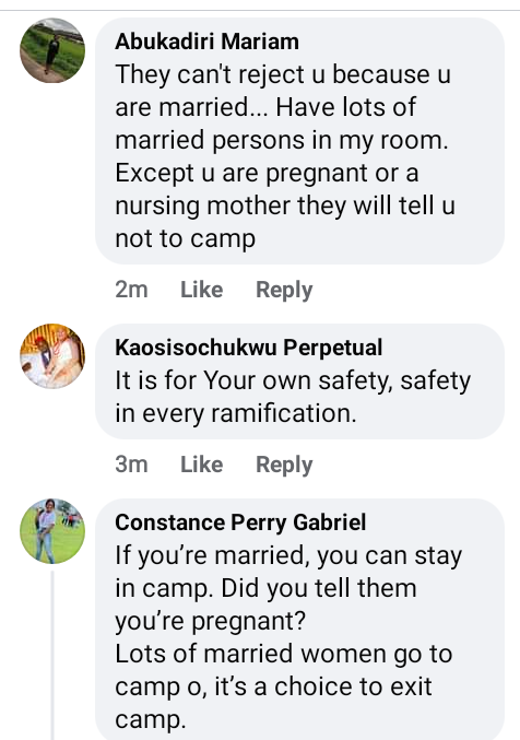 Corps member claims she wasn