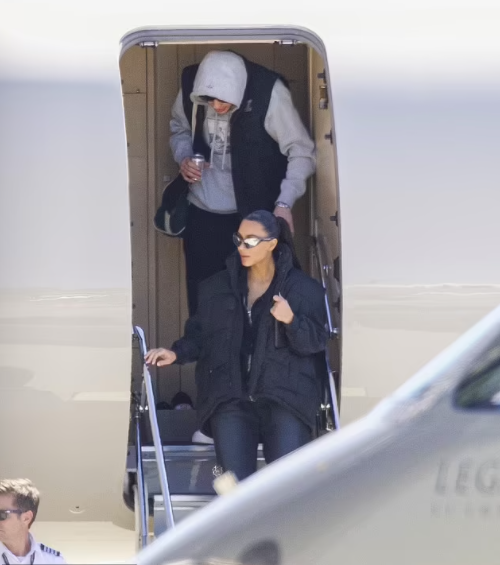 Kim Kardashian and Pete Davidson return to Los Angeles after visiting New York City where Kim had business to attend to