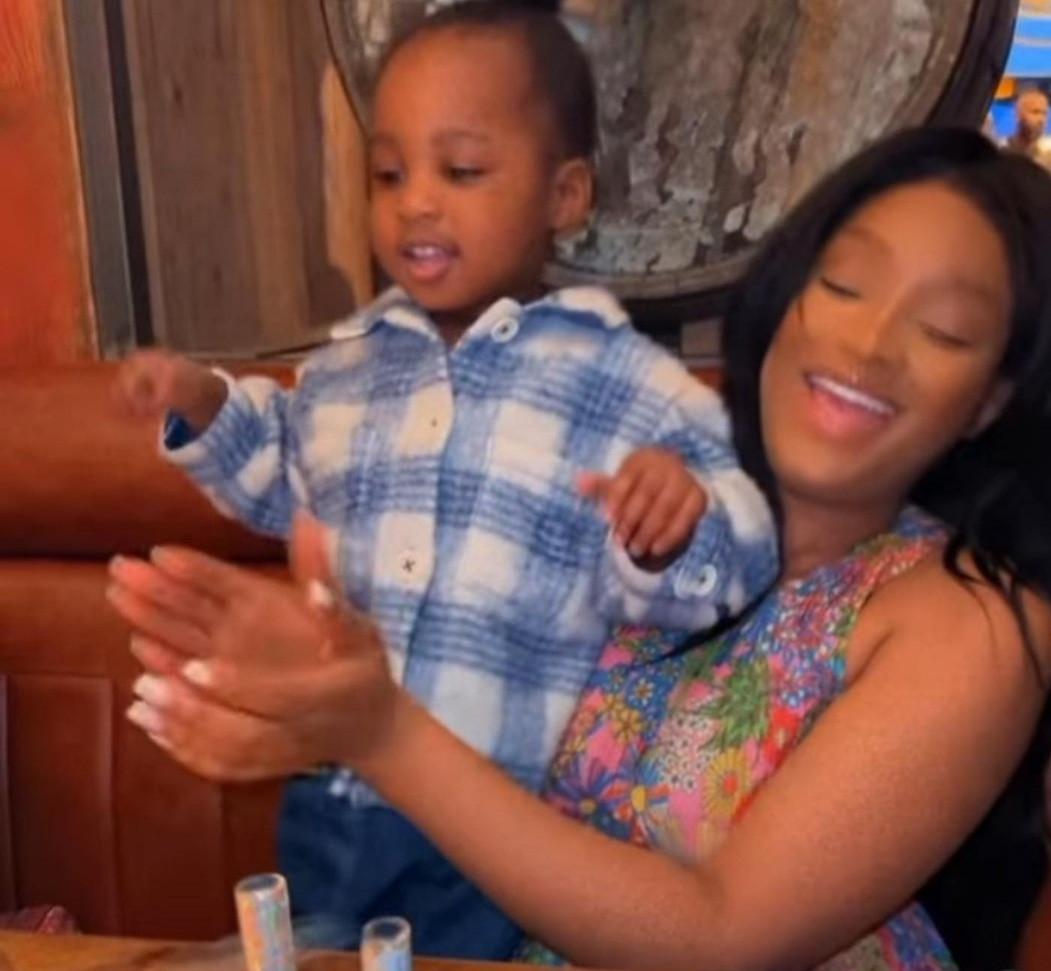 Larissa London shares photos of her son, allegedly fathered by Davido, as he turns 2