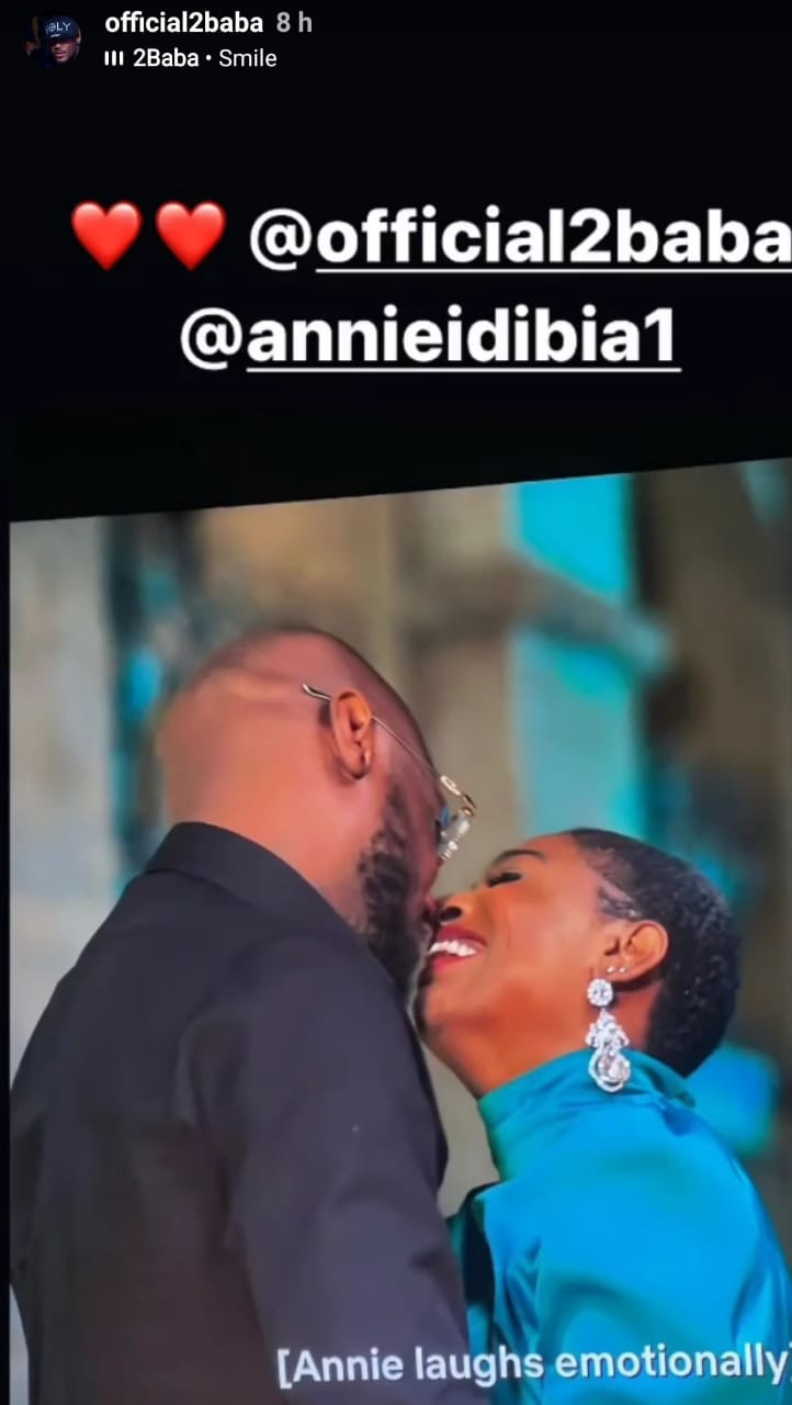 "My Queen"- 2face Idibia gushes about Annie as he shares lovely video of them taking a stroll in their estate