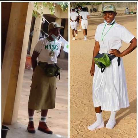 Video of Corps member wearing long skirt not captured at Oyo orientation camp  - NYSC  (photos)