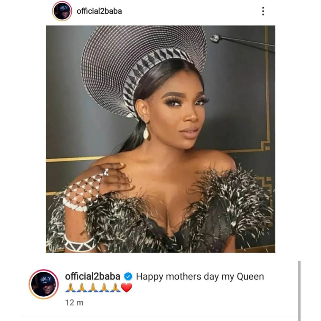 Singer 2Face Idibia wishes his mum, wife Annie and the other mothers of his children, Sunmbo and Pero a Happy Mothers day