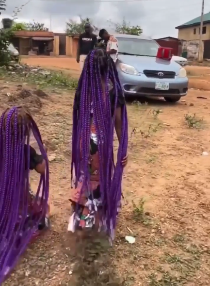Minors hailed as they walked with long braids which ?swept? the floor (video)