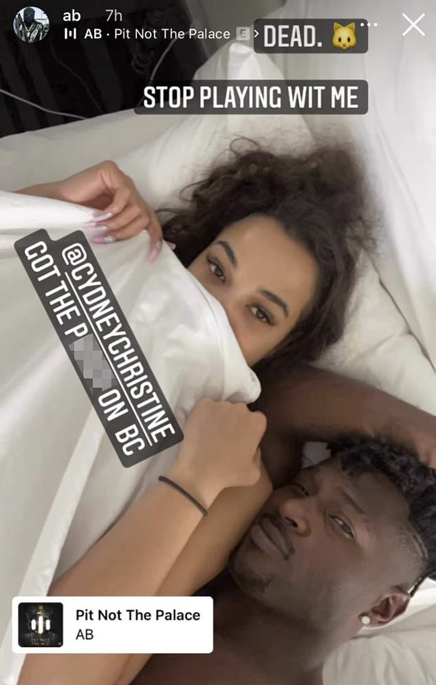 NFL player, Antonio Brown posts picture of himself in bed with a model and threatens to
