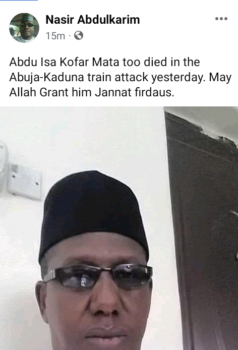 NBTE director killed in Abuja-Kaduna train attack 