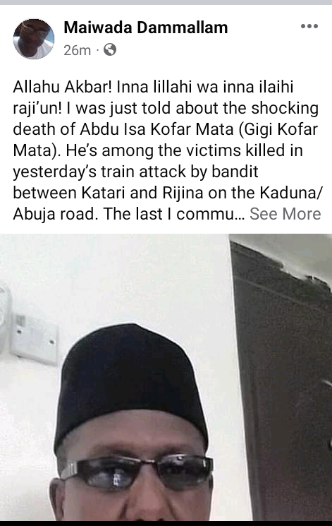 NBTE director killed in Abuja-Kaduna train attack 