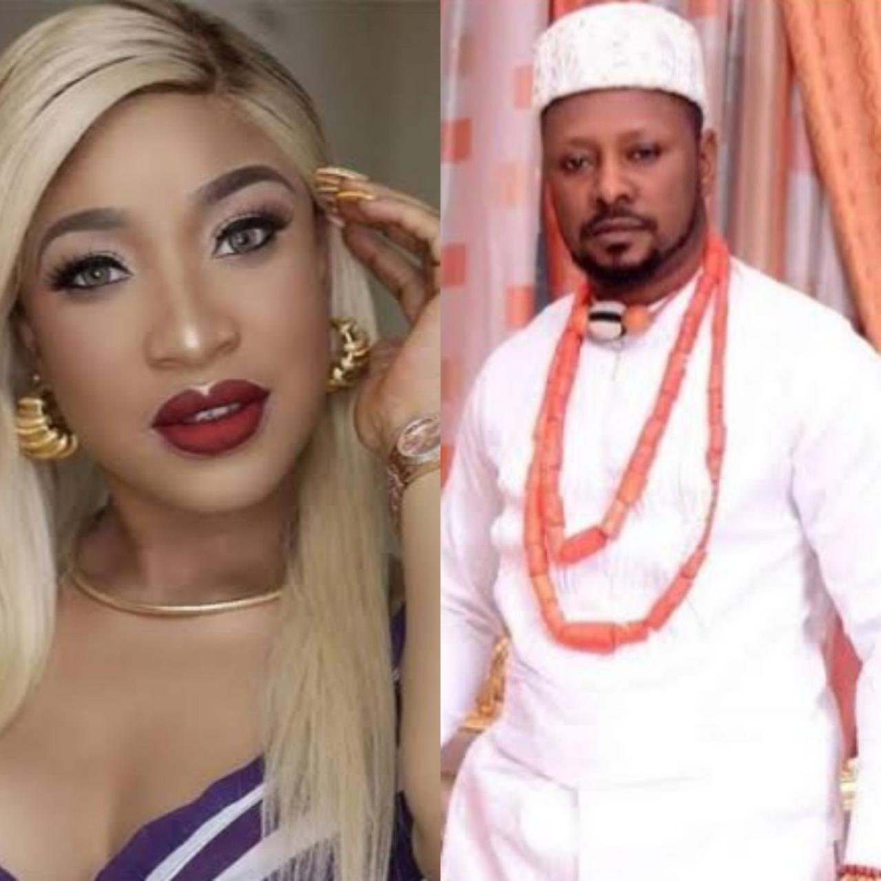 "Your mother is the A" Tonto Dikeh hits back at Prince Kpokpogri after he called her