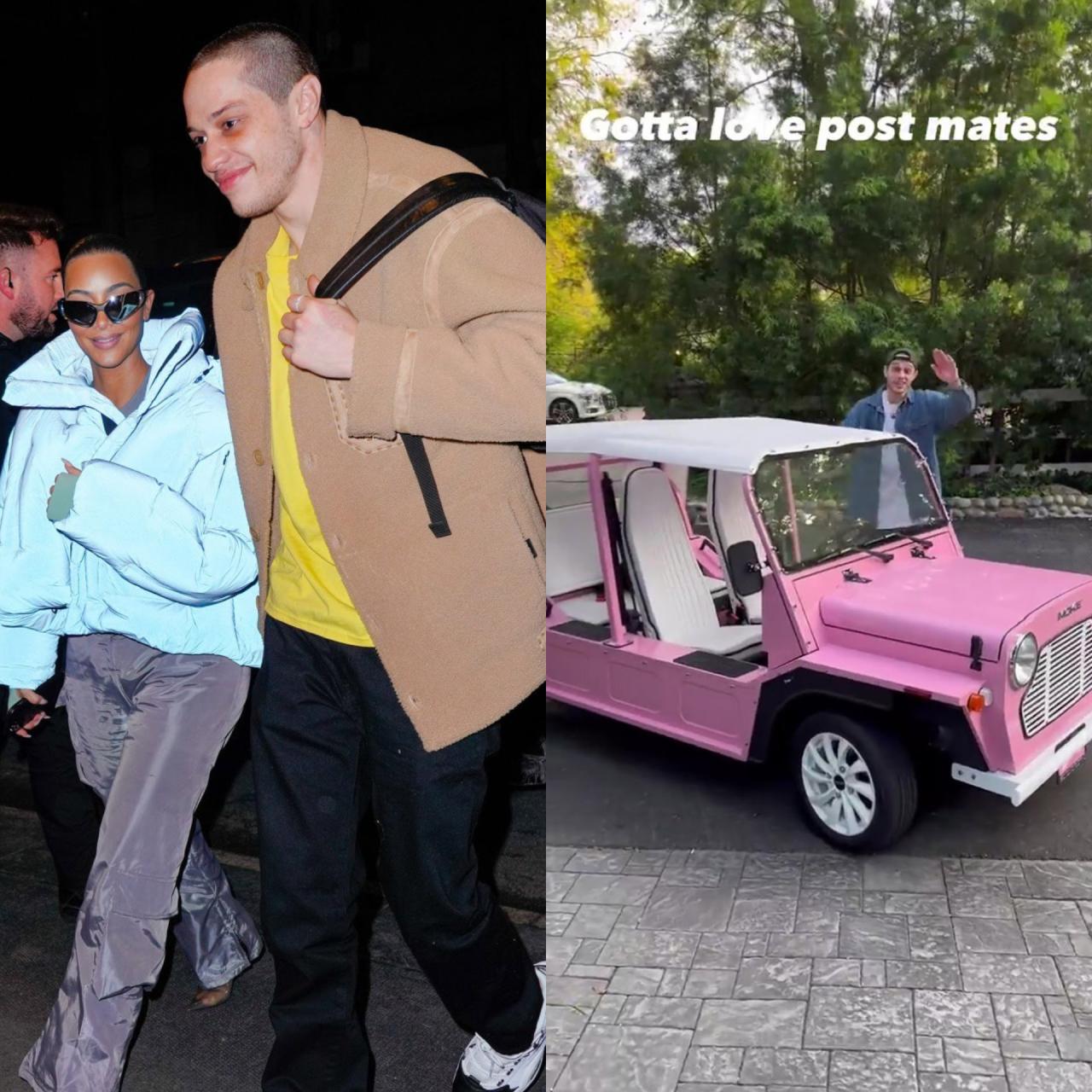 Pete Davidson drives Kim Kardashian