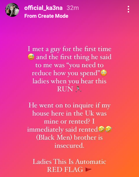 This is automatic red flag - BBNaija
