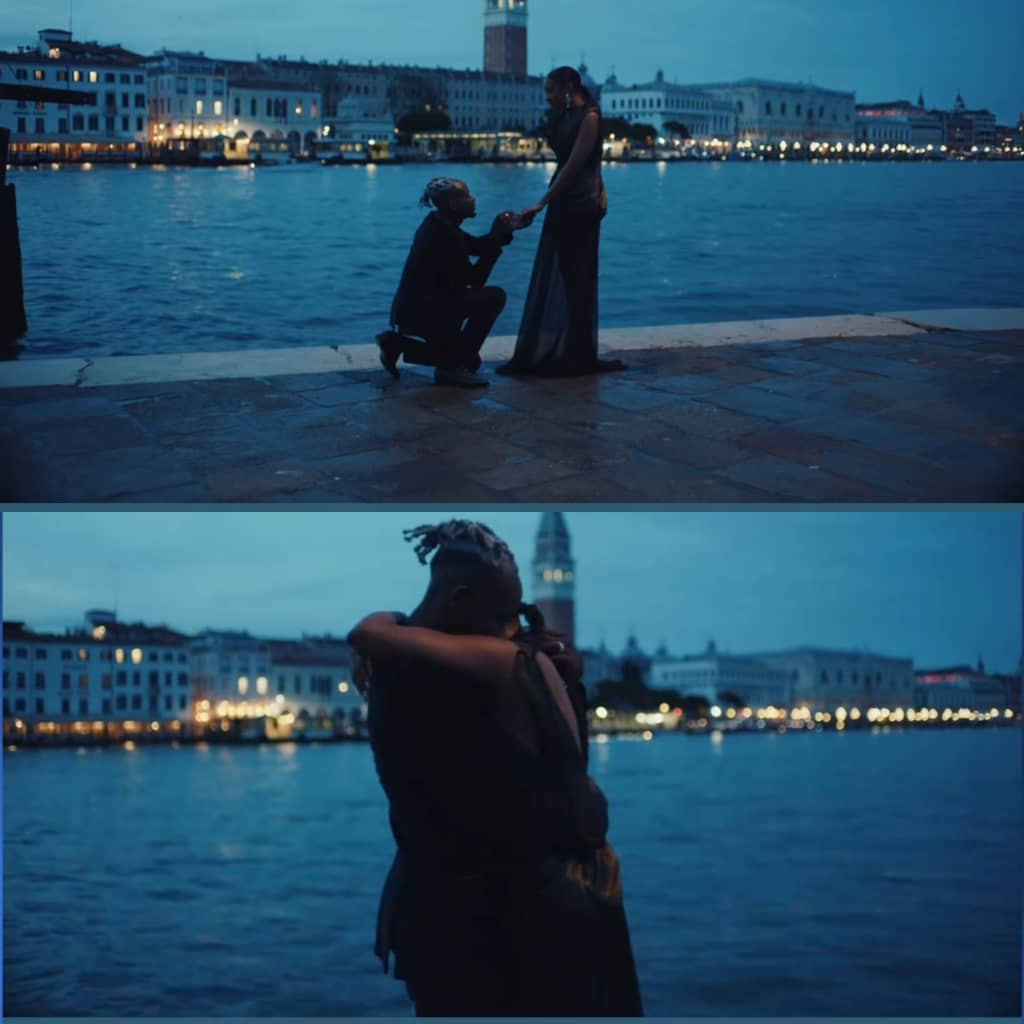 Mr Eazi proposes to billionaire daughter, Temi Otedola.......watch the proposal video!