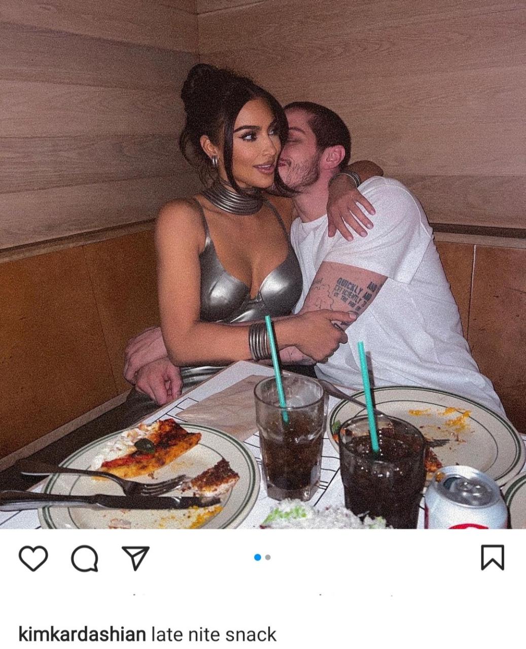 Kim Kardashian shares loved-up photos with Pete Davidson