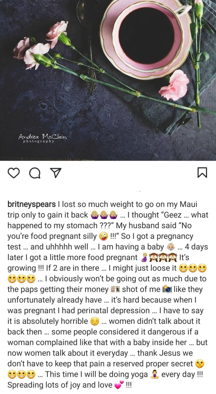Britney Spears announces she