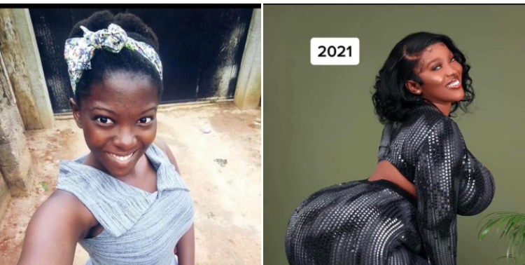 Nigerian P0rn star, Kalabar Chick shows off her amazing transformation in 3 years (video)