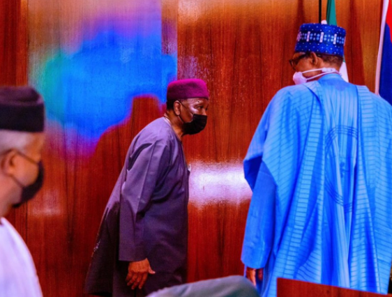 Gowon, Abdulsalami, Jonathan present as President Buhari presides over council of state meeting (photos)