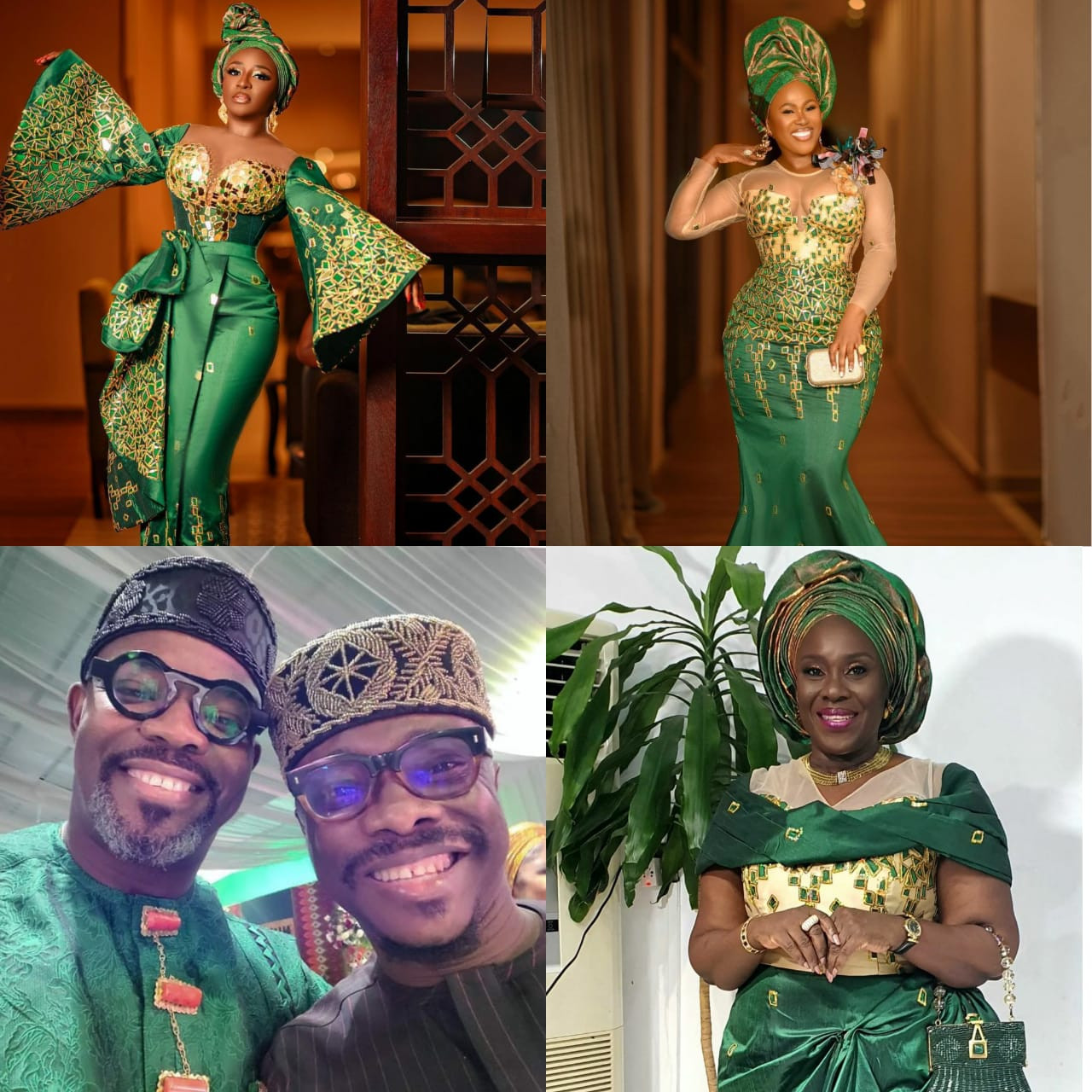 Ini Edo, Joke Silva, Uche Jombo, Chidi Mokeme, Julius Agwu, Hilda Dokubo, others at Rita Dominic and Fidelis Anosike