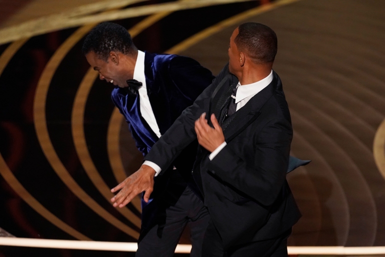 Will Smith slaps Chris Rock