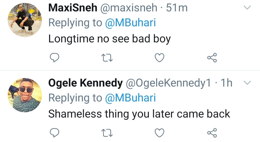 Nigerians react as Buhari returns to Twitter after 11 months following Twitter ban