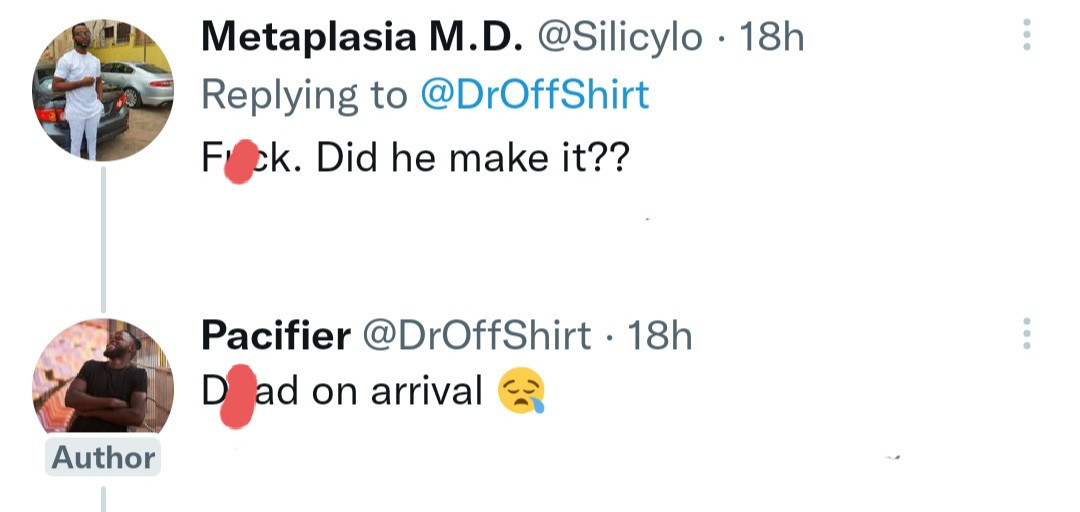 Twitter users mourn Nigerian medical doctor who came in from Asia for an exchange program in Nigeria but was 
