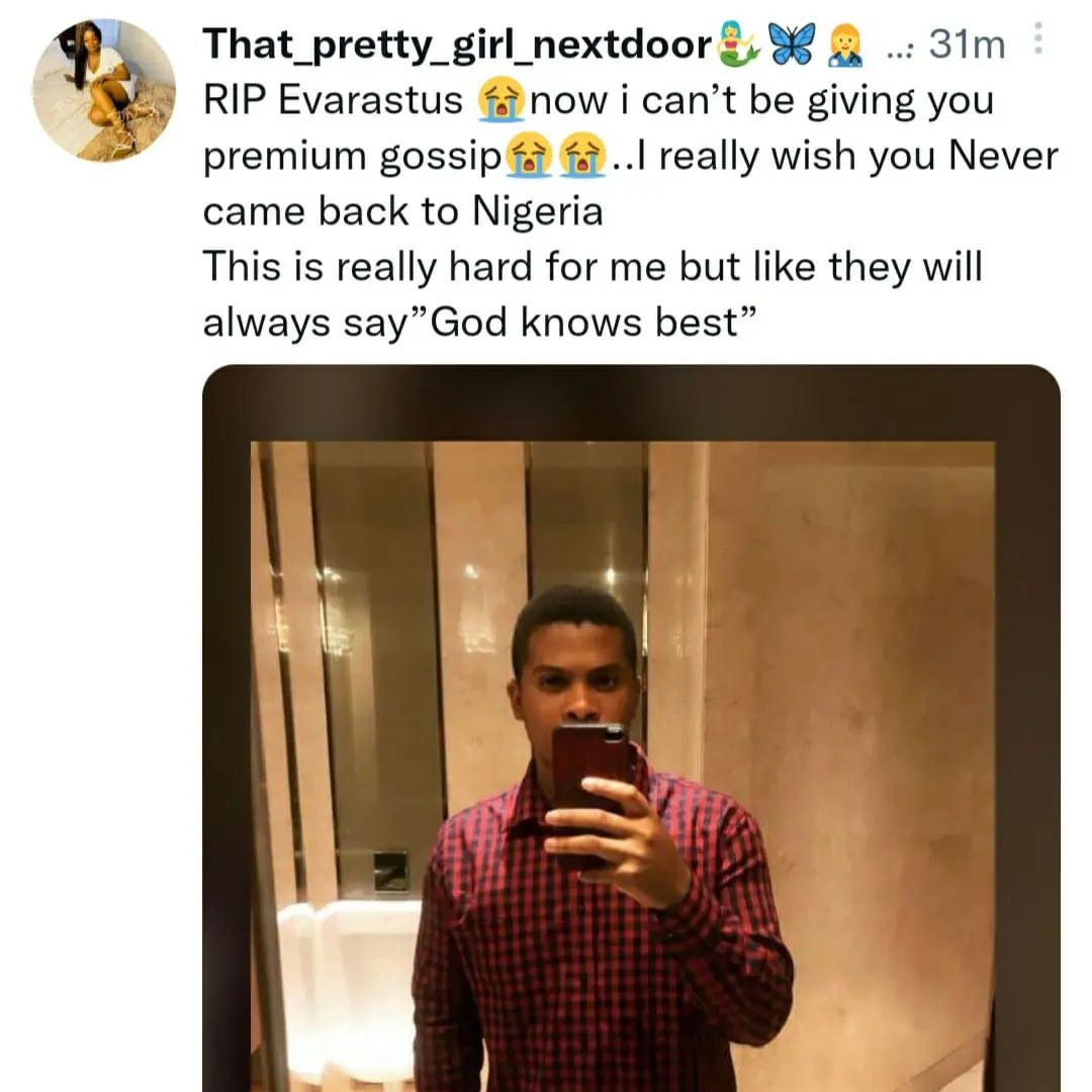 Twitter users mourn Nigerian medical doctor who came in from Asia for an exchange program in Nigeria but was