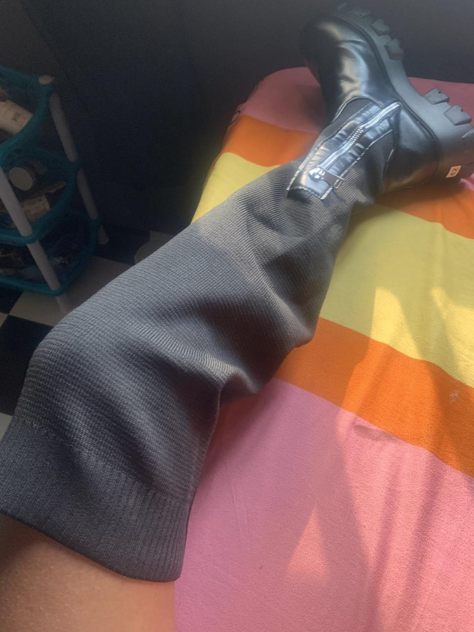 What I ordered Vs What I got: Nigerian lady left disappointed after the leather boots she ordered was delivered