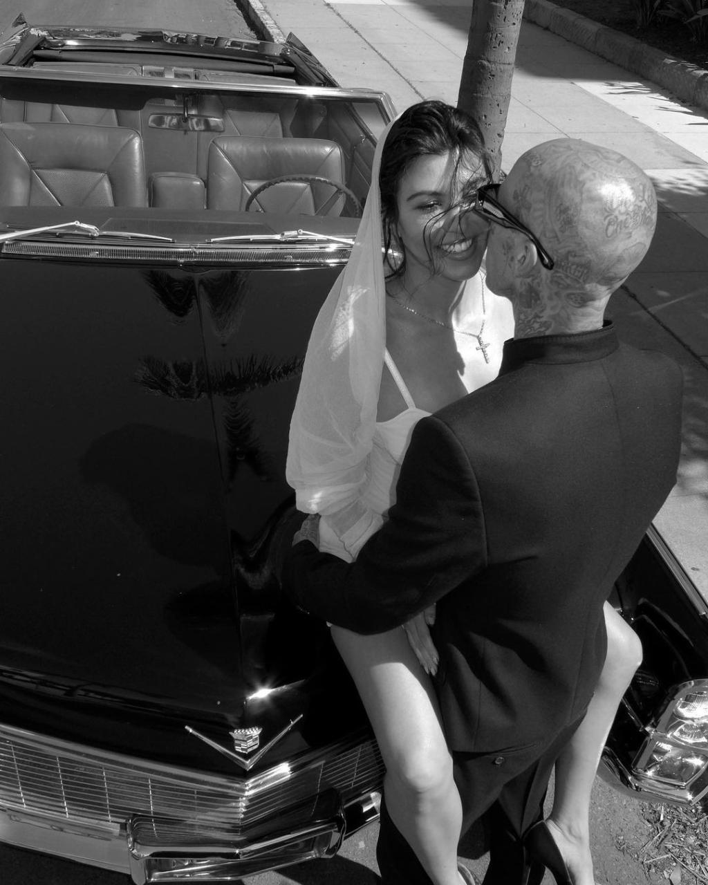 Till death do us part -  Travis Barker and Kourtney Kardashian share photos from their wedding