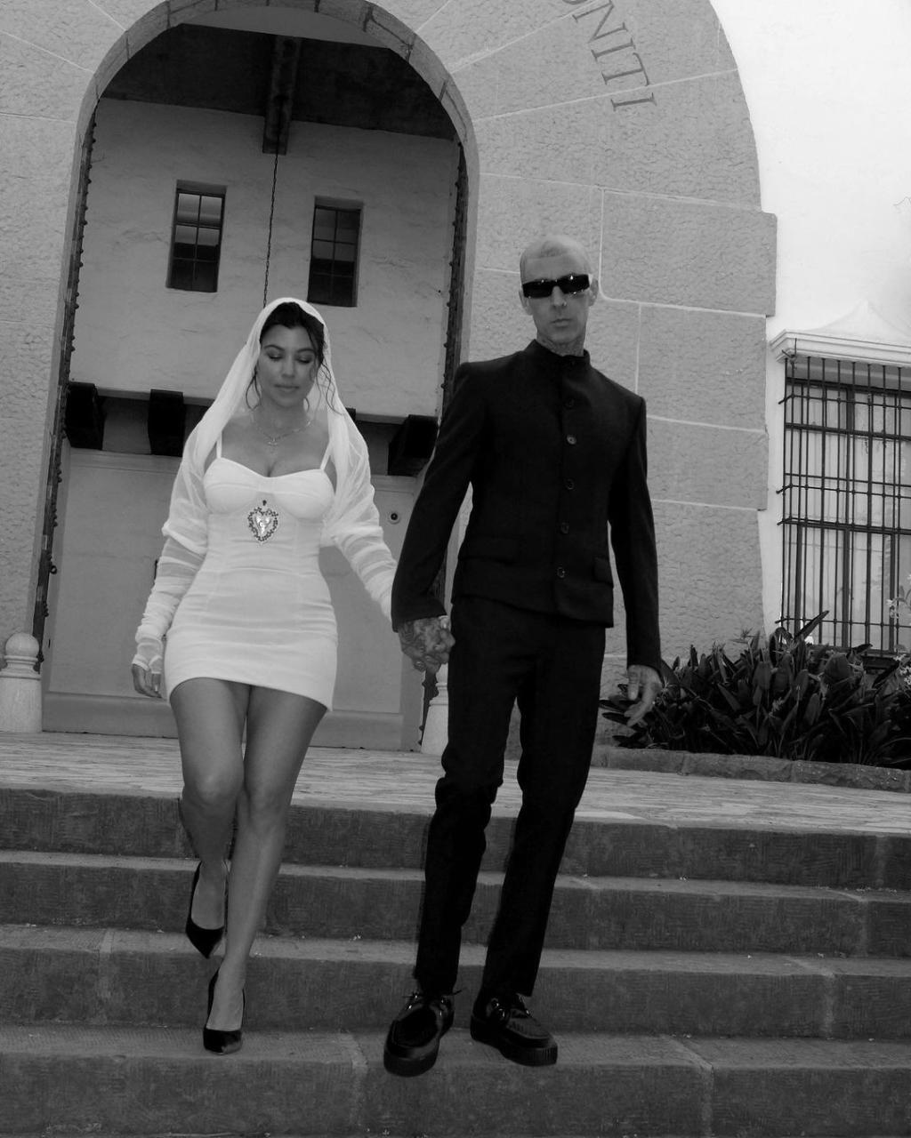 Till death do us part -  Travis Barker and Kourtney Kardashian share photos from their wedding 