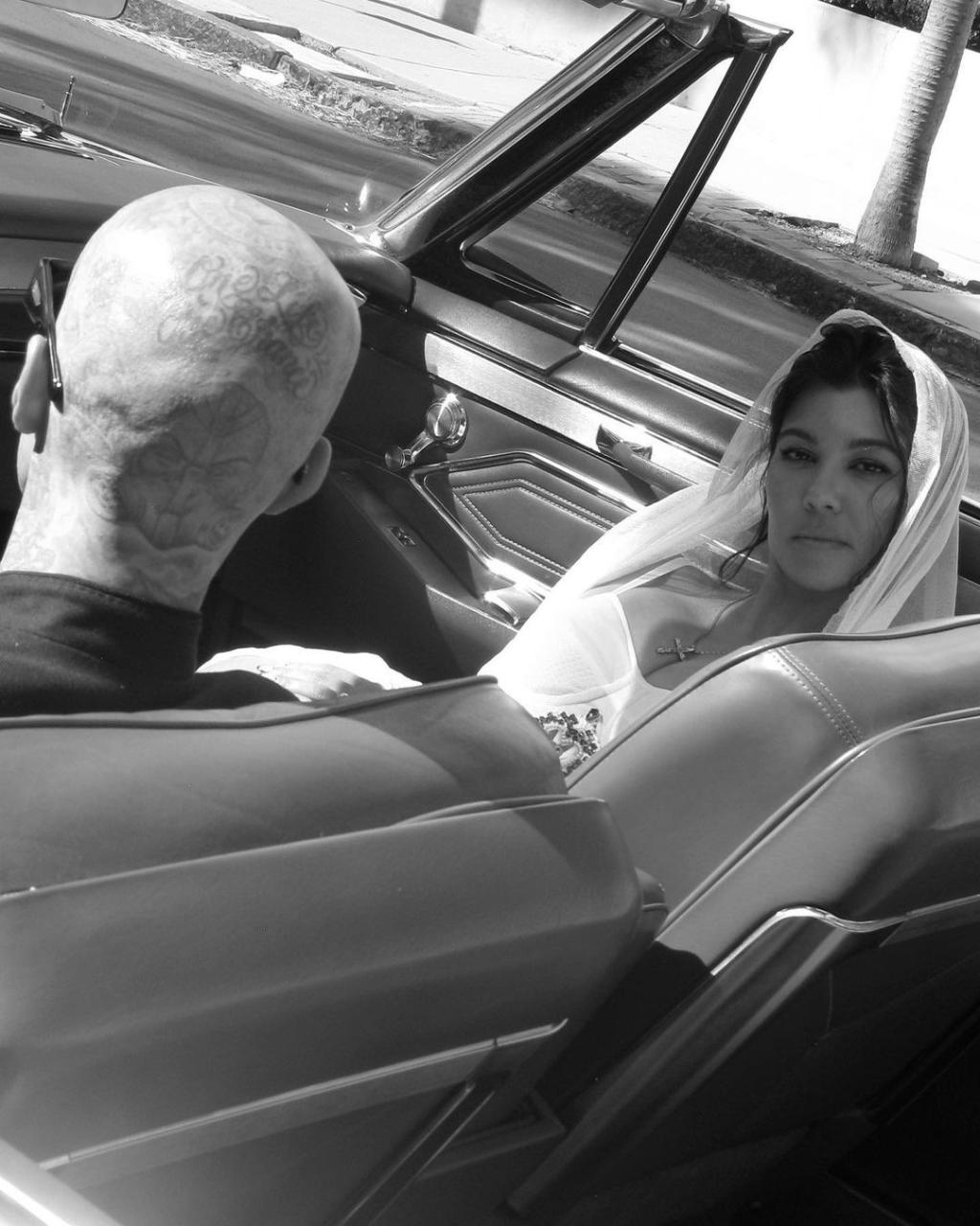 Till death do us part -  Travis Barker and Kourtney Kardashian share photos from their wedding 