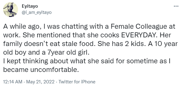 Sometimes parents unknowingly contribute to their children?s marital stress - Twitter user writes