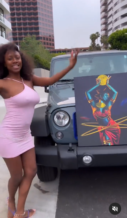 Dancer Korra Obidi buys a new car (video)