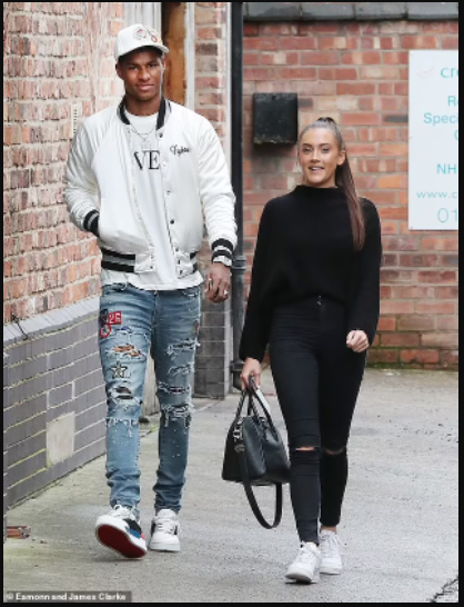 Manchester United star, Marcus Rashford is engaged?to his?long-time girlfriend Lucia Loi?(Photo)
