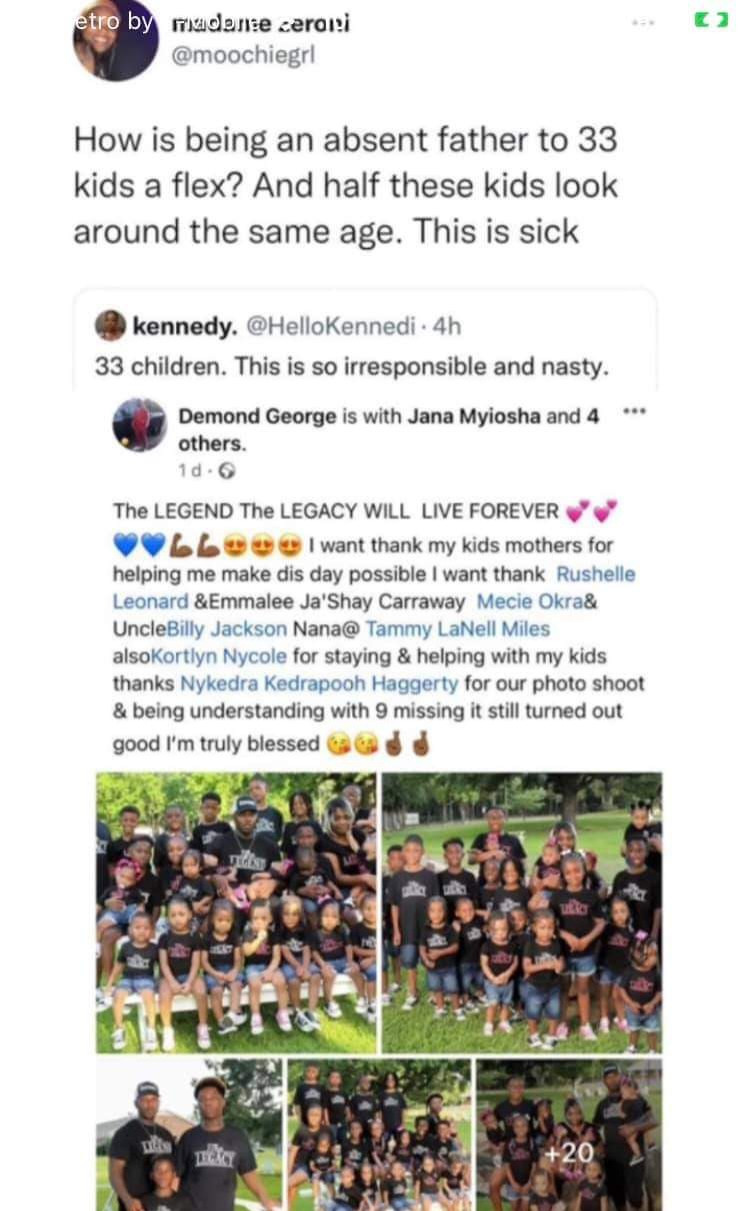 "This is irresponsible" Truck driver with 33 children from multiple baby mamas is called out as he proudly shows off his kids; he responds (video)