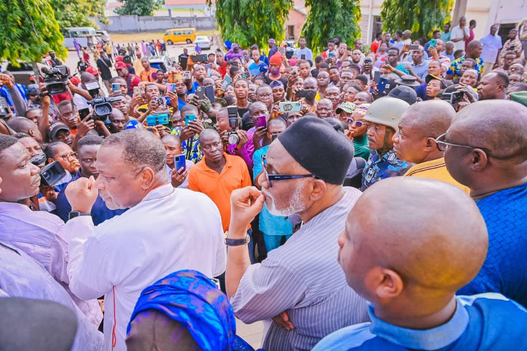 "What we have seen in America is a child play to what happened here" - Governor Akeredolu visits scene of Owo terror attack 