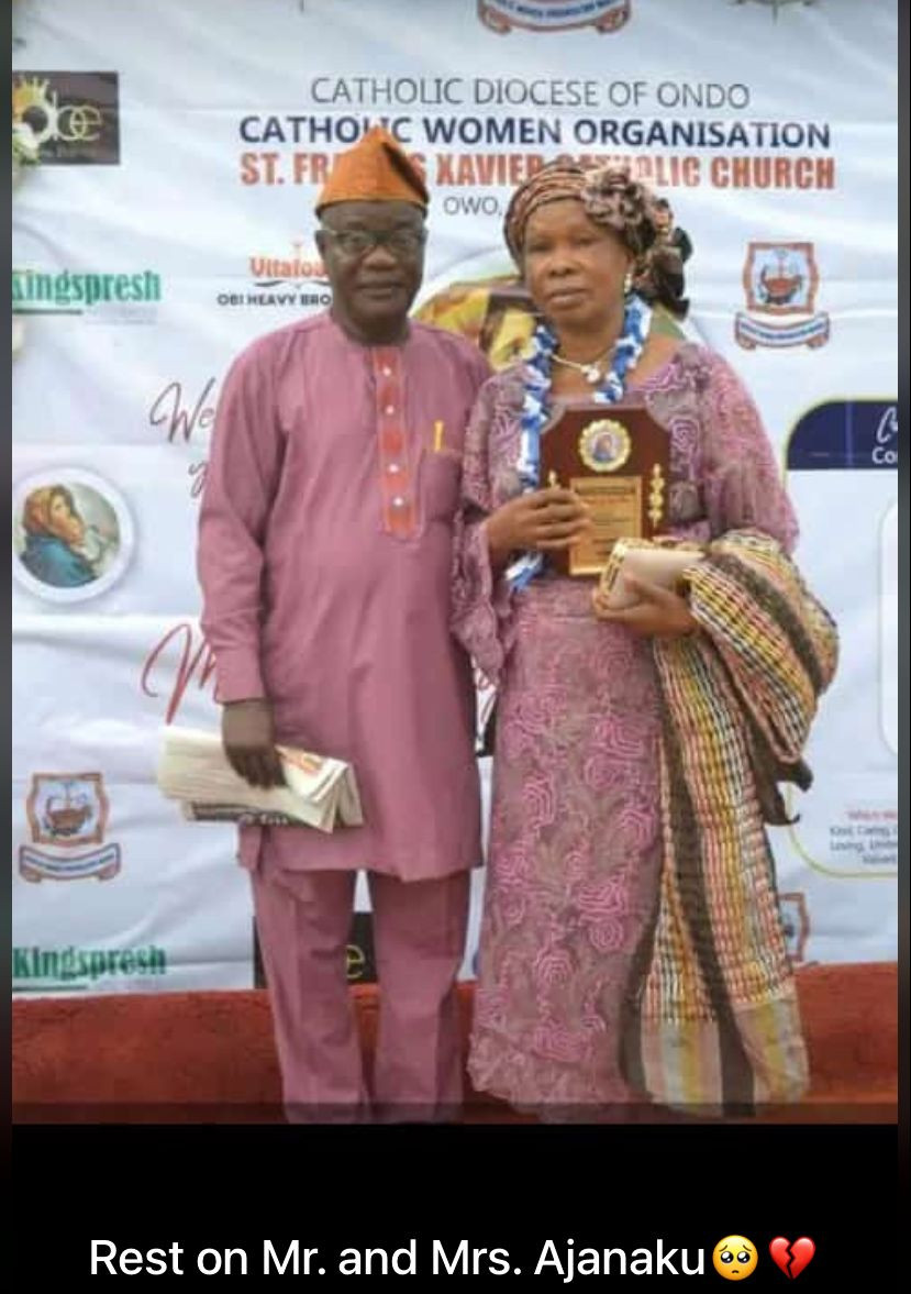 Woman orphaned by Catholic church attack in Owo mourns her parents on Twitter 