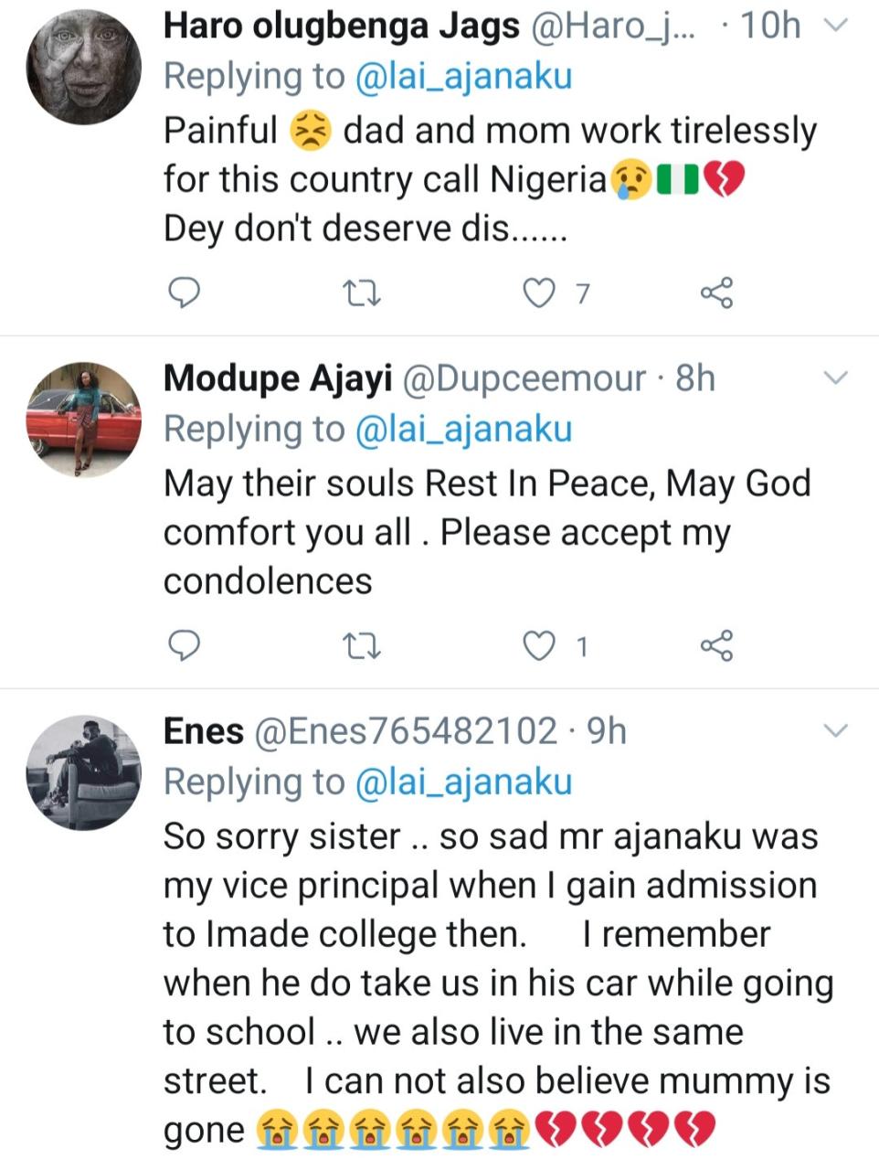 Woman orphaned by Catholic church attack in Owo mourns her parents on Twitter 