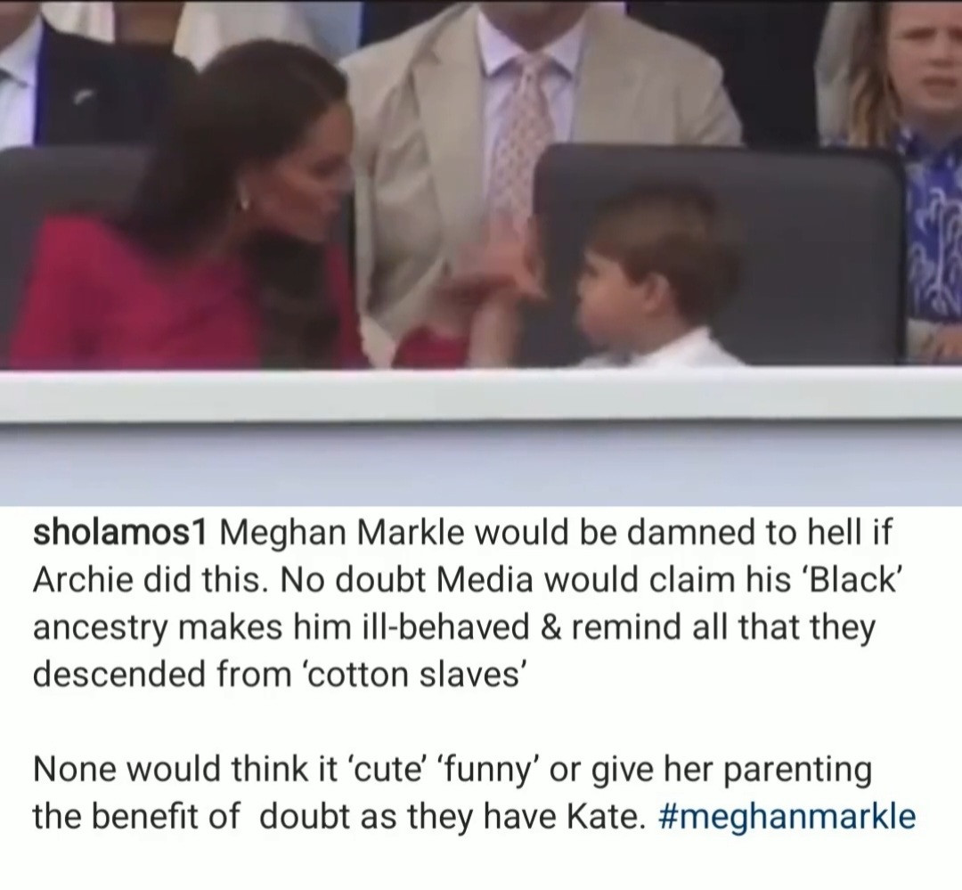 "Meghan Markle would be damned to hell if Archie did this" reactions trail video of Prince Louis shutting his mother