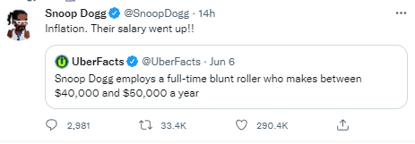 Snoop Dogg admits he has a professional blunt roller who he pays over K per year
