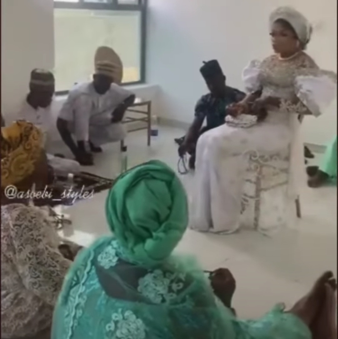 Muslim clerics pray for Bobrisky at the opening of his
