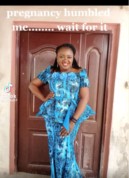 Pregnancy humbled me - Lady says as she shares a montage of how her nose got bigger during pregnancy (video)