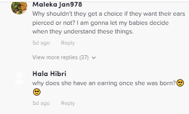 New mum heavily criticised for piercing her daughter