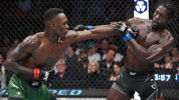 Israel Adesanya and Jared Cannonier