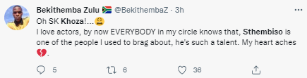 South African actor SK Khoza trends as his s?x tape is leaked on Twitter (+18)