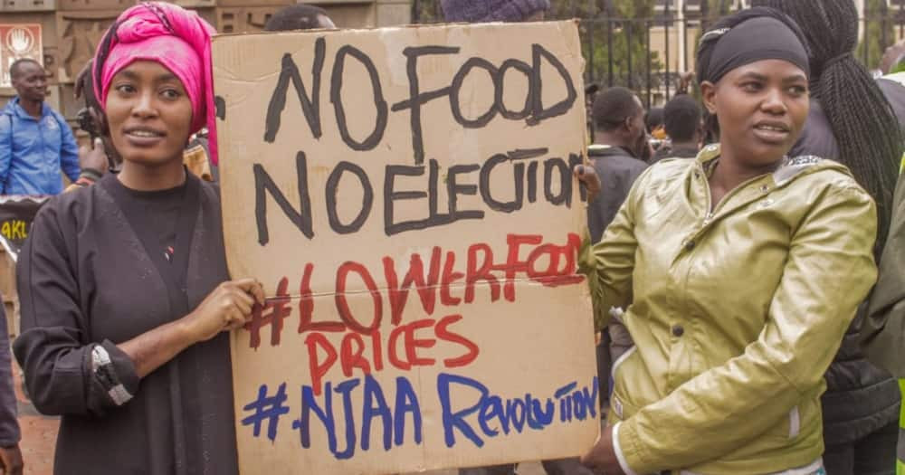  "No food, no election" - Kenyan citizens take to the streets to protest over high cost of living (Photos)